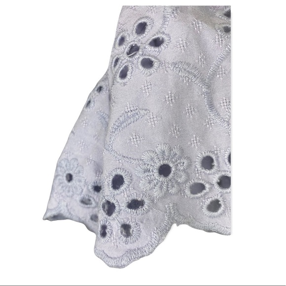 Universal Thread Eyelet Dress
Ruched detail
Ruffle accents
ALine - Picture 3 of 7